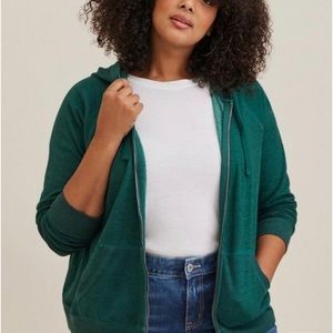 Torrid classic fit super soft fleece zip up jacket
